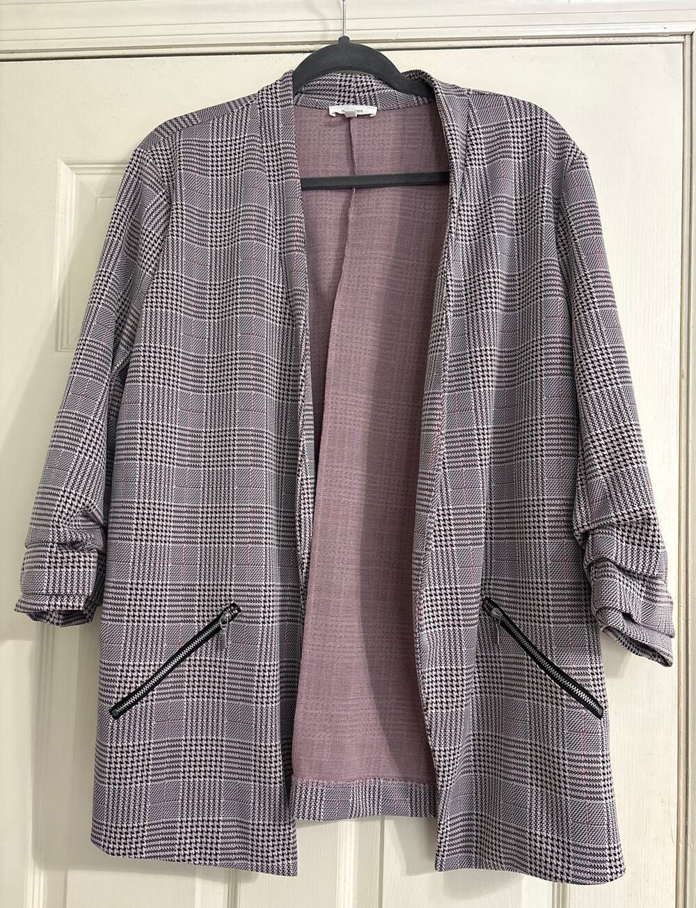 Maurices Versa Open Front Blazer, Houndstooth, Women's XXL